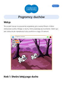 Pogromcy duchów - Code Club World Projects