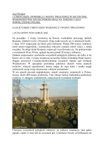galicyjskie cmentarze wojenne zi wojnyświatowej - Europe 14-18