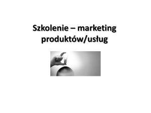 Szkolenie – marketing produktów/usług