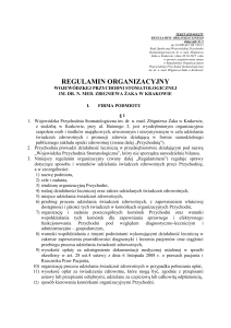 Zastępca Dyrektora - Biuletyn Informacji Publicznej w Małopolsce