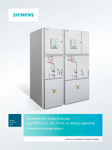 Rozdzielnice wyłącznikowe typ NXP LUS C do 24 kV, w