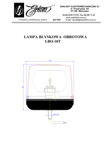 lampa błyskowa obrotowa lbo-10t