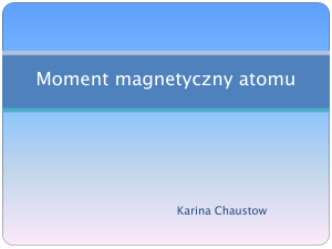 Moment magnetyczny atomu