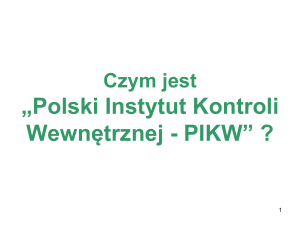 Tabela Porównawcza - Polski Instytut Kontroli Wewnętrznej