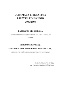 OLIMPIADA LITERATURY
