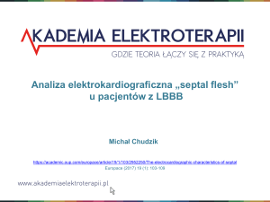Analiza elektrokardiograficzna „septal flesh” u pacjentów z LBBB