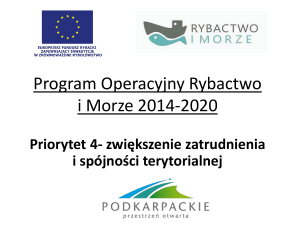 Program Operacyjny Rybactwo i Morze 2014-2020