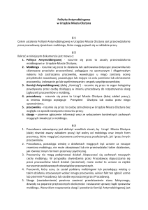 Załącznik - Polityka Antymobbingowa w Urzędzie Miasta Olsztyna