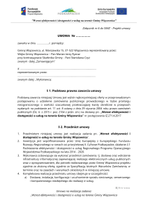 Projekt umowy - Gmina Wiązownica