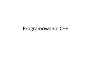 Programowanie C++