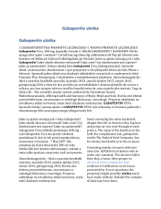 Gabapentin ulotka