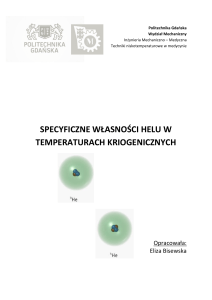 specyficzne własności helu w temperaturach kriogenicznych