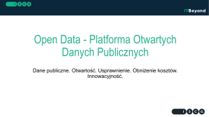 Open Data - Platforma Otwartych Danych Publicznych