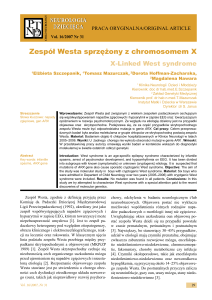 Zespół Westa sprzężony z chromosomem X