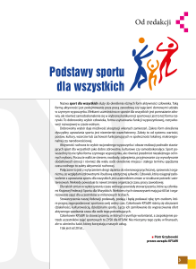 Podstawy sportu dla wszystkich - Krajowa Federacja Sportu dla