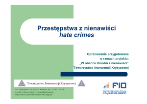 Przestępstwa z nienawiści hate crimes
