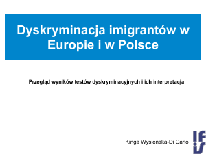 Dyskryminacja imigrantów w Europie i w Polsce