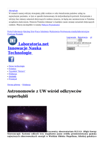 Astronomowie z UW wśród odkrywców superbąbli