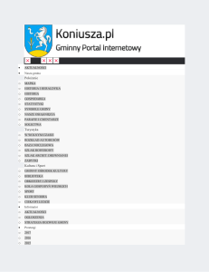Koniusza.pl - Gminy portal internetowy