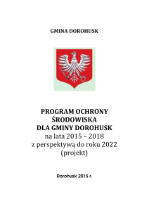 *Program ochrony *rodowiska dla powiatu ryckiego na lata 2010
