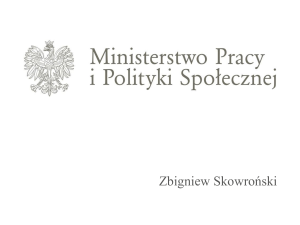 Prezentacja p. Zbigniewa Skowrońskiego, Zastępcy Dyrektora Biura