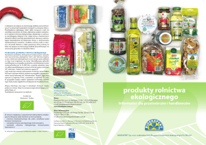 Produkty rolnictwa ekologicznego