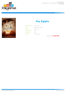 Psy Egiptu - ABC Księgarnia