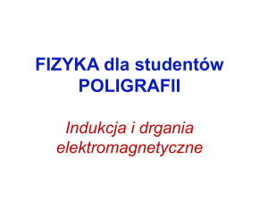FIZYKA dla studentów POLIGRAFII Pole magnetyczne