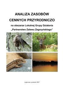analiza zasobów - Partnerstwo Zalewu Zegrzyńskiego