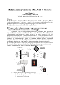 Badania radiograficzne na 10 ECNDT w Moskwie