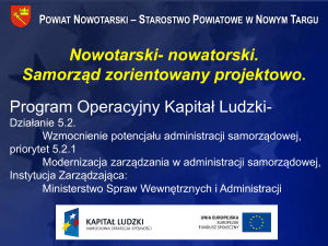 Nowatorski (pps, 2.12 MB) - Starostwo Powiatowe w Nowym Targu