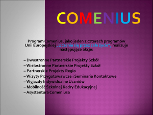 Comenius - o programie i projekcie