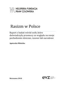 Rasizm w Polsce - Helsińska Fundacja Praw Człowieka