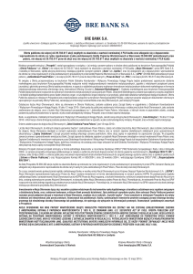 Prospekt Emisyjny akcji BRE Banku SA - maj 2010 r. PDF