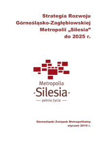 Strategia Rozwoju Górnośląsko - Górnośląski Związek Metropolitalny