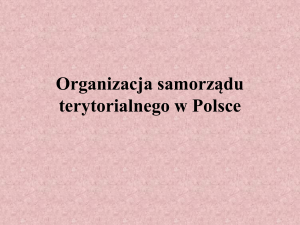 Organizacja samorządu terytorialnego w Polsce