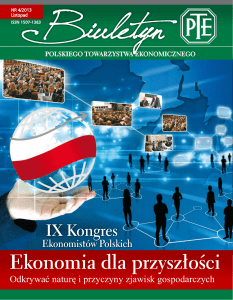 Ekonomia dla przyszłości - Polskie Towarzystwo Ekonomiczne