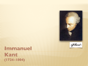 Filozofia Immanuela Kant.key