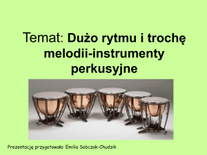 Prezntacja o instrumentach perkusyjnych