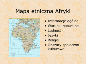 Mapa etniczna Afryki