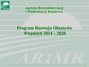 Koncepcja PROW 2014-2020