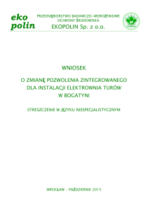 zmiana PZ - streszczenie - BIP Urząd Marszałkowski Województwa