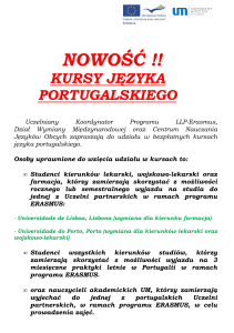 KURSY języka portugalskiego 2011-2012