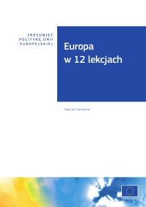 Europa w 12 lekcjach - Punkt Informacji Europejskiej EUROPE