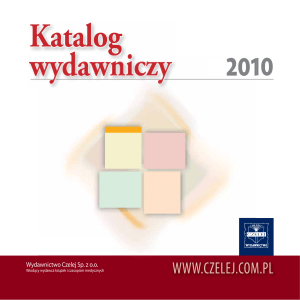 Katalog wydawniczy - Wydawnictwo Czelej