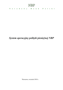 System operacyjny polityki pieniężnej NBP