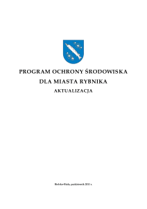 2012/004578 0 2 Program Ochrony Środowiska dla Miasta Rybnika