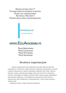 praca magisterska - Struktury organizacyjne (7