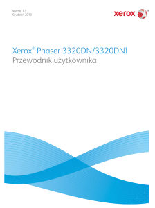 Xerox® Phaser 3320DN/3320DNI Przewodnik użytkownika