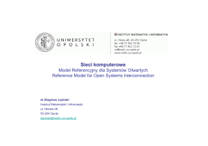 Model OSI - Instytut Matematyki i Informatyki UO